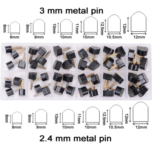 Emingo 24 Pares De Puntas De Tacón Alto De Repuesto Para Zap