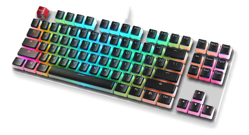 Glorious Aura Keycaps Teclados Mecánicos Pbt, Pudín, Doble |