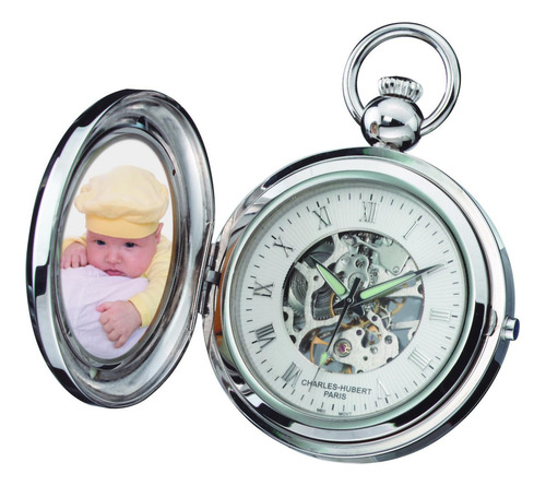 Charles Hubert 3849 Reloj Bolsillo Marco Fotos Blanco Ews