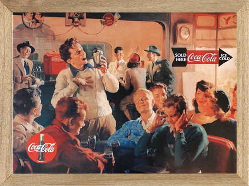 Coca Cola , Cuadro, Bebida, Publicidad, Póster         M535
