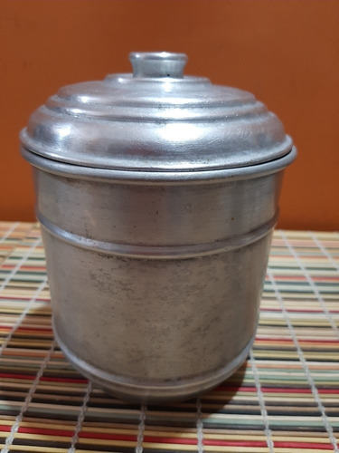 Tarro De Cocina.antiguo De Aluminio Art 732