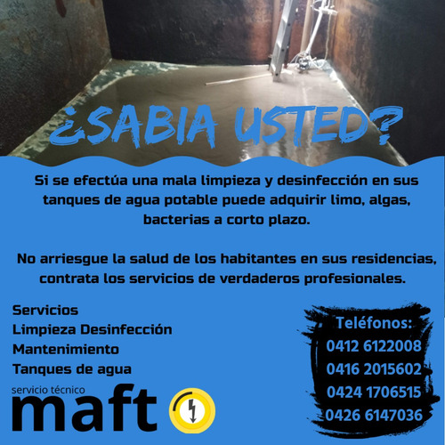 Imagen 2 de 10 de Limpieza Desinfección Lavado Reparación Tanques De Agua