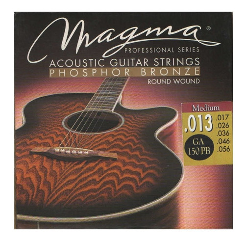 Encordado Cuerdas Guitarra Acustica 013 Magma Ga150pb