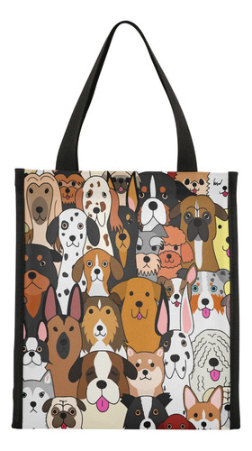 Alaza Lindo Perro Estampado Animal Aislado Almuerzo Bolsa S