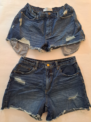 Shorts Blue Jeans Dama No Boundaries 9 