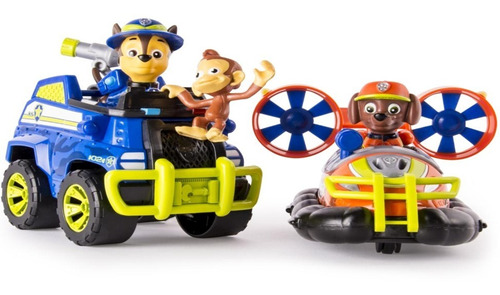 Paw Patrol Jungle Zuma & Chase  Vehiculos Patrulla Canina