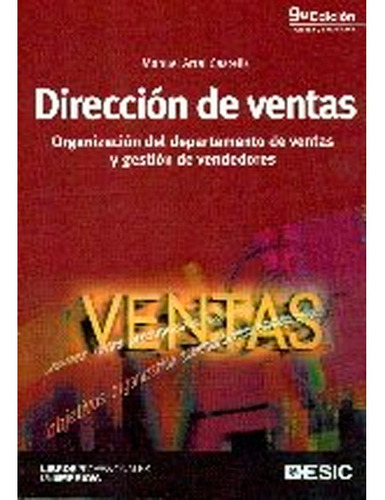 Direccion De Ventas 9 Ed Manuel Artal