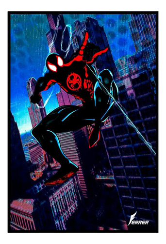 Cuadro Poster Premium 33x48cm Spiderman Miles Morales