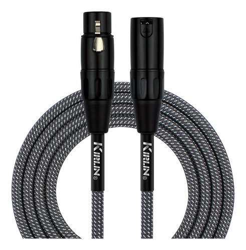 Cable Para Micrófono Kirlin Mw-470 10m Bkb  