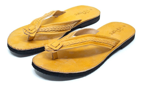 Imagem 2 de 3 de Sandália Chinelo Couro Artesanal Nordestina Rasteira