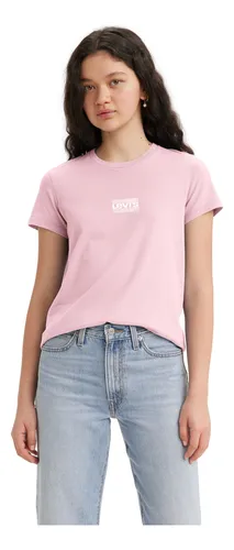 Polera Mujer Regular Fit Lisa Logo Rosado Levis 17369-2536