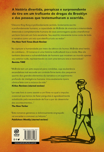 Diácono King Kong, de McBride, James. Editorial Astral Cultural Editora Ltda,Riverhead Books, capa mole em português, 2021