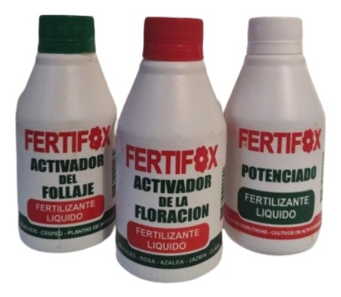 Combo Fertifox Por: 1 Floración + 1 Potenciado + 1 Follaje