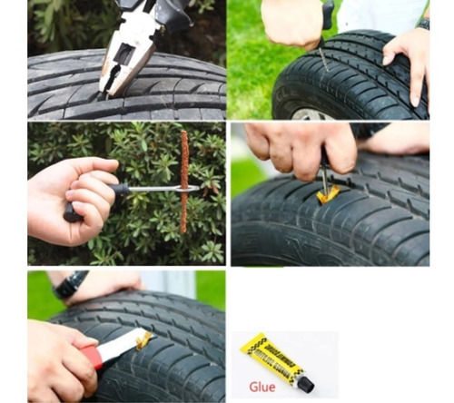 Kit De Reparación De Neumáticos Auto Bicicleta
