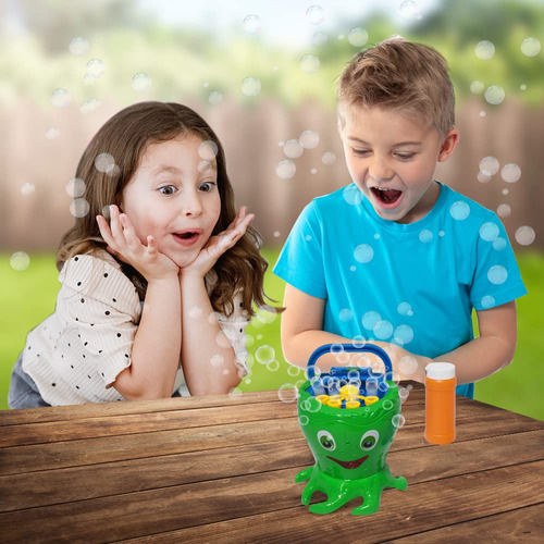 Máquina De Burbujas Pulpo Para Niños Con Accesorios, Diverti Color