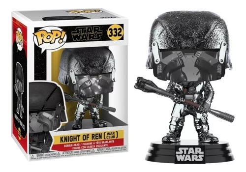 Funko Pop! Knight Of Ren (war Club) #332 Star Wars Chrome (Usado)