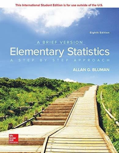 Elementary Statistics A Brief Version - Bluman, Alla, De Bluman, Al. Editorial Mcgraw-hill Education En Inglés