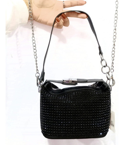 Cartera Porta Celular Mini Bag Mujer- Brillo- Noche 