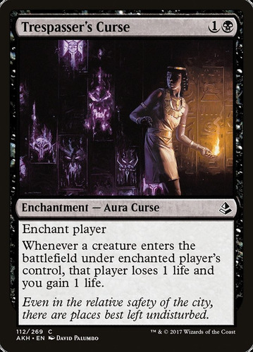 Carta Magic Trespasser's Curse Amonkhet Mtg Bsas