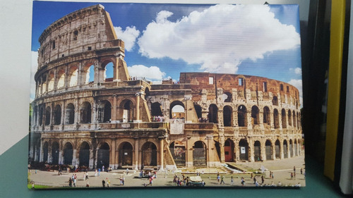 Cuadro 40x60cm Coliseo Romano Italia Historia Ruinas M1