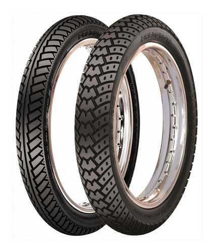 Par Pneu 90/90-18 E 275-18 Cg Maggion Predator Sem Câmara
