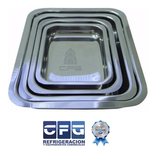Bandeja Acero Inoxidable 55 X 36 X 13 Cm Fuentones- Asaderas