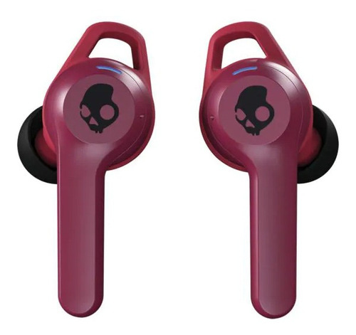 Auriculares in-ear gamer inalámbricos Skullcandy Indy deep red con luz LED