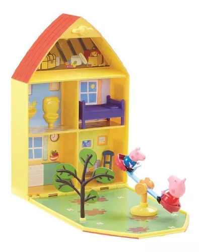 Playset E Mini Figuras Casa Com Jardim Da Peppa Pig - Dtc