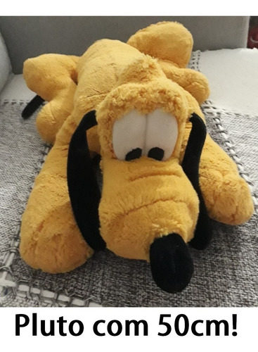 Bicho De Pelúcia 50 Cm Pluto Cachorro Dog Disney Original