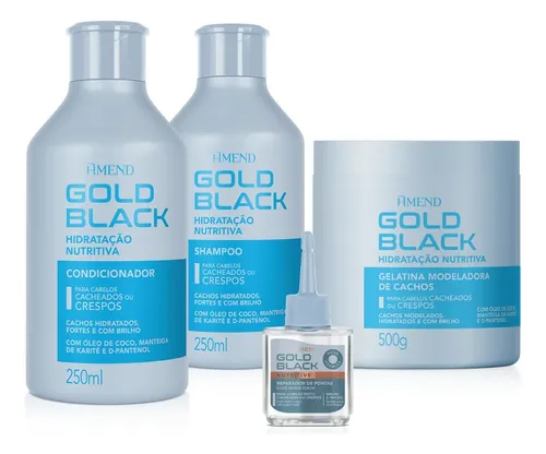 Amend Gold Black Hidratação Nutritiva Duo + Gelatina + Óleo