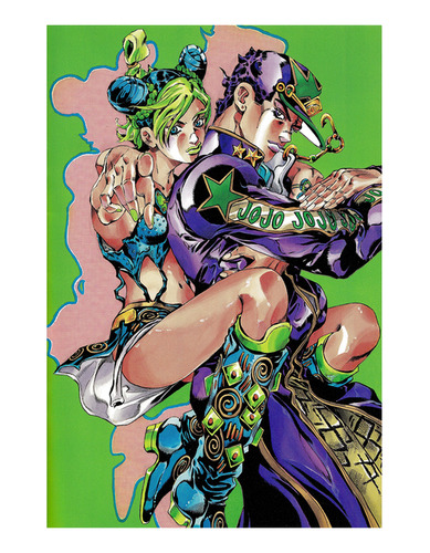 Poster Papel Fotografico Jotaro Jolyne Stone Ocean 45x30