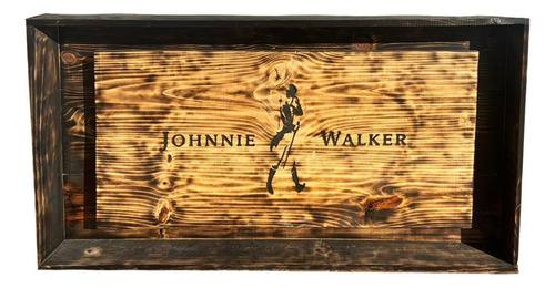  Letrero De Madera Johnnie Walker Decorativo Bar Restaurante
