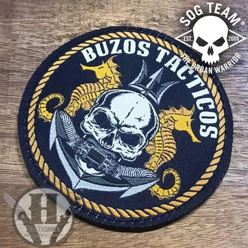 Parche Bordado Abrojo Buzos Tacticos Sog Team Gorra Campera