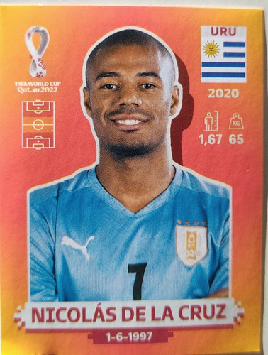 Figurita Nicolás De La Cruz Uruguay Qatar 2022