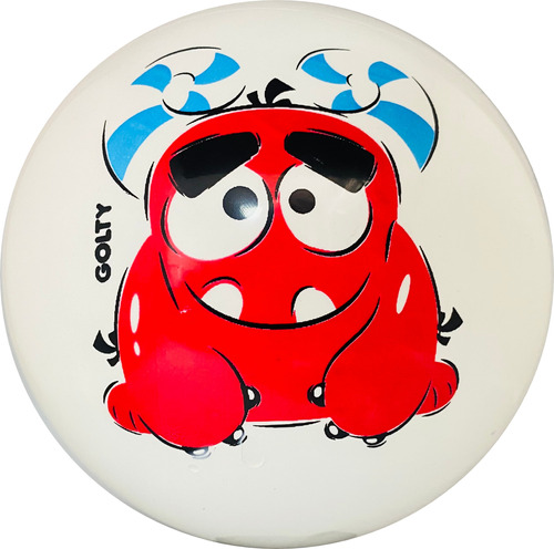 Pelota De Caucho Golty Niko Monsters En Pvc Juguete Niños