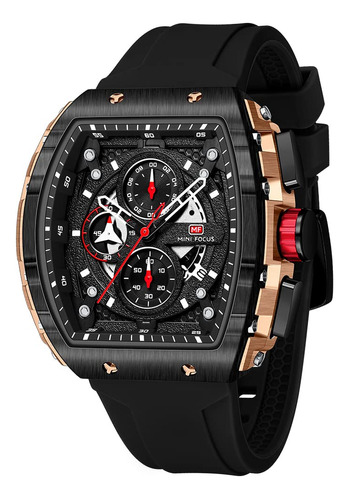 Mf Mini Focus Reloj De Pulsera Tonneau De Moda Para Hombre (