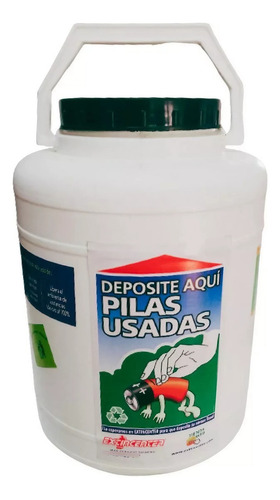 Contenedor De 5 Lt Para Pilas Ecovolta Ecologico