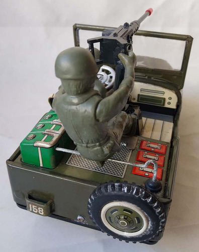 Brinquedo De Lata Gipe Militar T.n Japonês - Não Funciona (Usado)