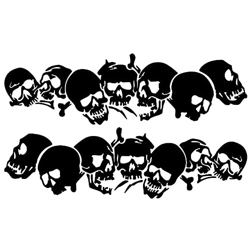 Calcomanías Automóviles Gráficos De Calaveras, Decor...
