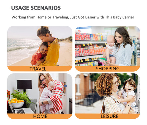 Portabebés Ergonómico De Un Hombro, Ajustable Y