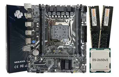 Placa Madre Mougol X99 Intel Xeon E5 2650v3 Con Procesador D