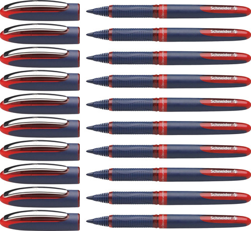 Lapiceras Ballpoint Schneider Set 10 U Red1