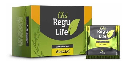 30 Sachês Chás Regu Life Sabor Abacaxi Pronta Entrega