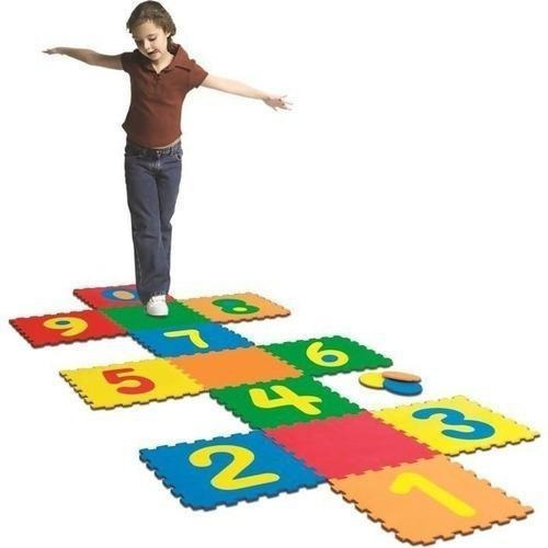Tapete Infantil Eva Amarelinha Tatame Espessura 10mm