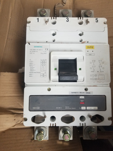 Disyuntor Siemens Vde 0660/ Iec 947-2. Ac 50/60 Hz. Cat A (Usado)