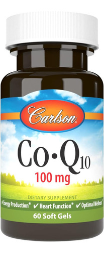 Coq10 100 Mg Carlson 60 Cápsulas