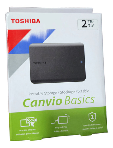 Disco Duro Externo Toshiba Canvio Basics Hdtb420xk3aa 2tb