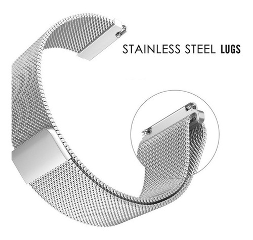 Imagen 4 de 5 de Malla Smart Watch Apple Milanese Magnetica