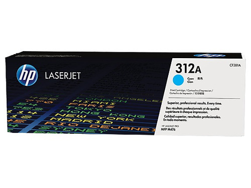 Toner Hp Cf381a (312a) L.j.  M476 Cyan 2.7k Pg