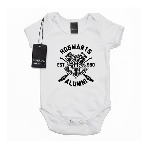 Body Bebe Manga Corta Harry Potter Diseño Art Logo - Pshp5